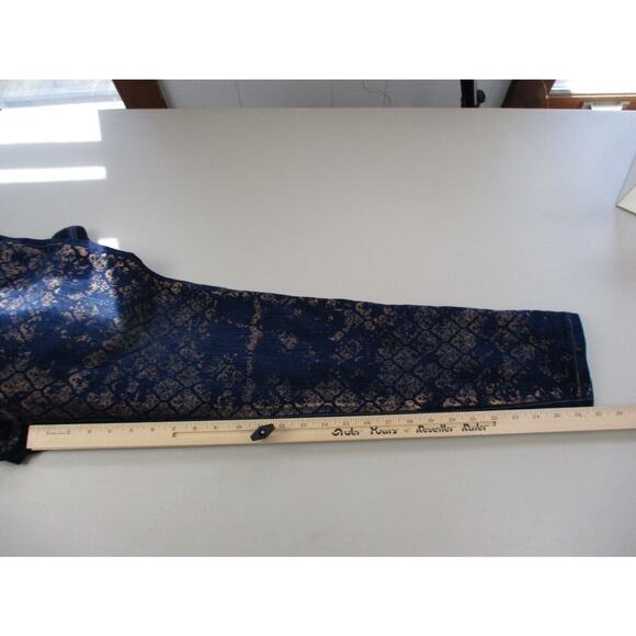 Chicos The Platinum Jegging Jeans Size 0.5 Small 6 Gold Coated Dark Wash 32x27 - Picture 8 of 14